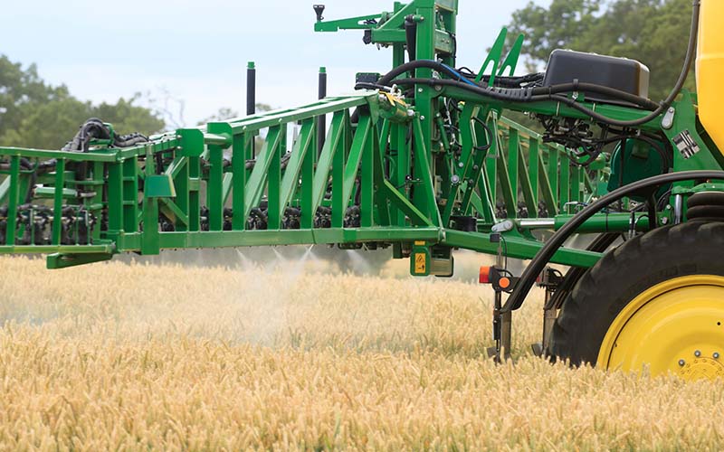 Spraying at Framlingham