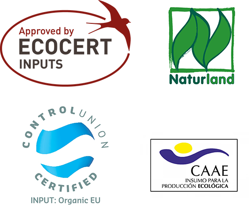 Certified By Ecocert Inputs, Naturland, Control Union & CAAE