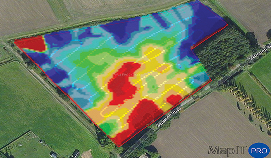 Soil Health Data Collection Heat Map